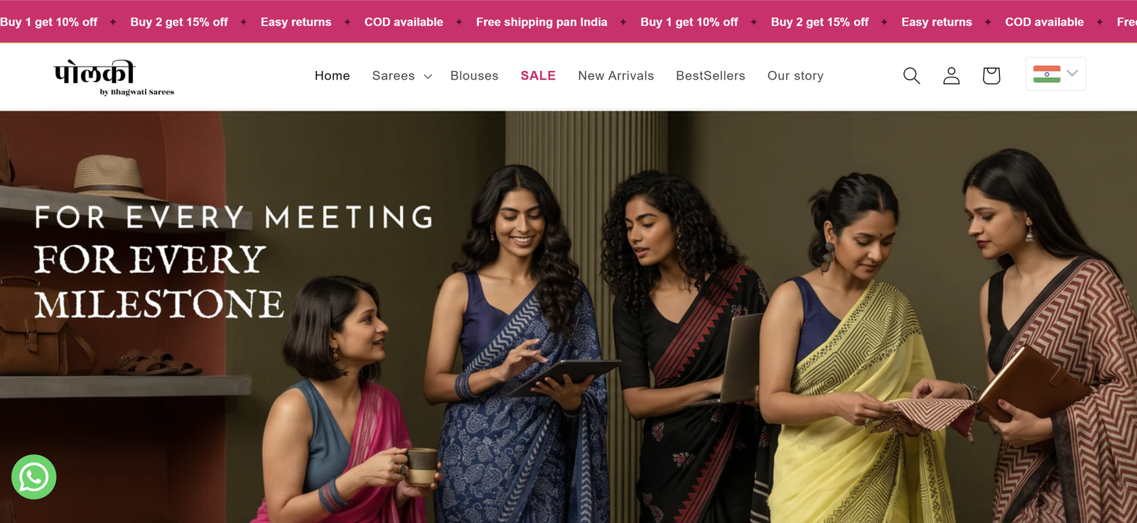 Polki Sarees